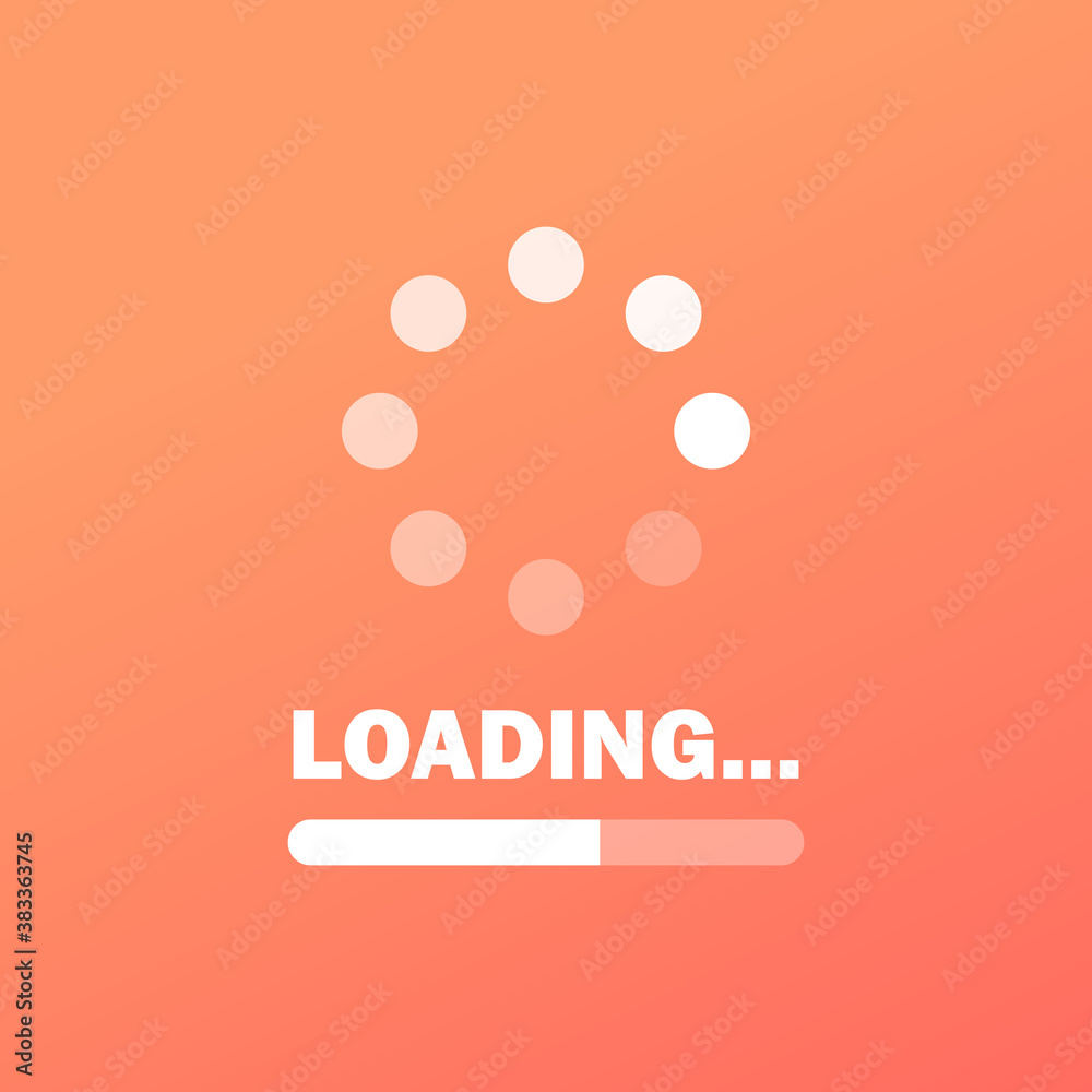 Poster loading downloading and uploading icon. vector eps 10. isolated on background