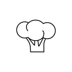 broccoli icon element of vegetables icon for mobile concept and web apps. Thin line broccol icon can be used for web and mobile. Premium icon on white background