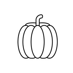 pumpkin icon element of vegetables icon for mobile concept and web apps. Thin line pumpkin icon can be used for web and mobile. Premium icon on white background