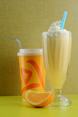 Orange milkshake