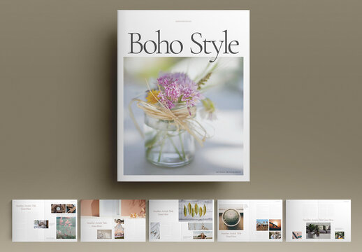 Boho Brochure Layout