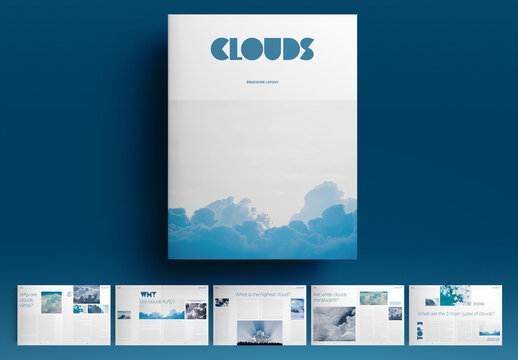Blue Brochure Layout