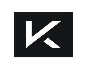 initial letters k and logo designs