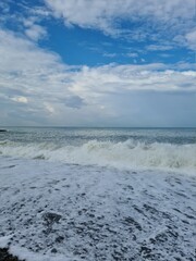 waves on the beach