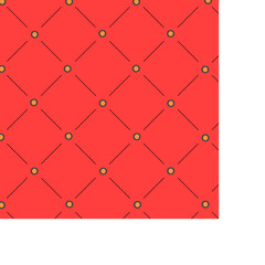 Red background created with lines and dots black and orange