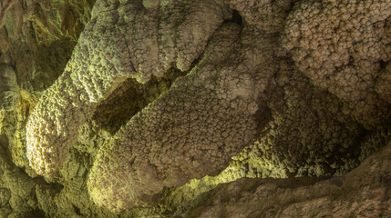 Calcite formations in Höllgrotten Cave, Baar