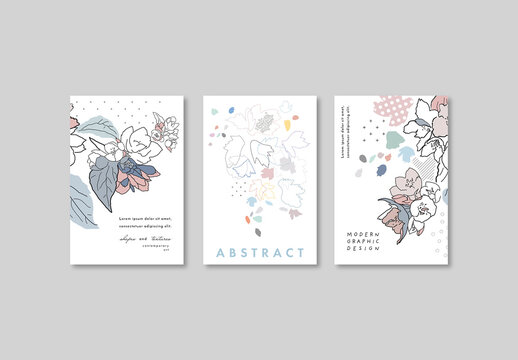 Gentle Floral Poster Layouts