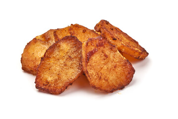 Baked potatoes, isolated on white background