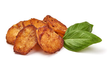 Baked potatoes, isolated on white background