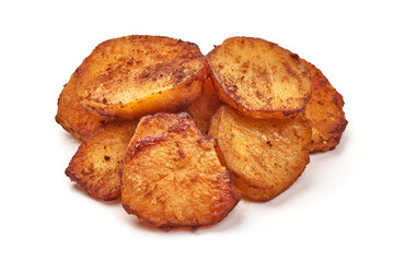Baked potatoes, isolated on white background