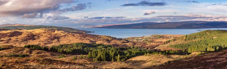 Salen and the Sound of Mull Panorama