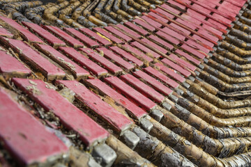 detail of a historic generator