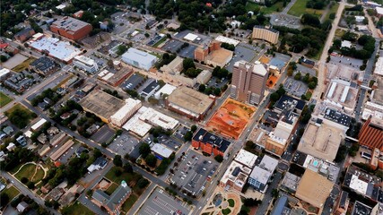 New highways can be seen as I fly over a part of Winston-Salem, NC that you don&rsquo;t normally see. Everyone else captures the high rise buildings but this is a more accurate look at the town.