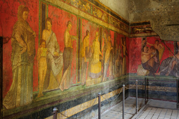 Fototapeta na wymiar Villa de los Misterios Pompeya