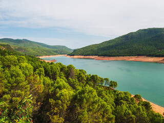 Fototapeta premium Swamp of the Tranco in the Cazorla Natural Park