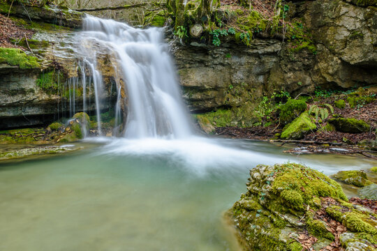 Beautiful little waterfall (Vallfogona de Ripolles, Torrent de la Masica, Catalonia, Spain) © zkcristian