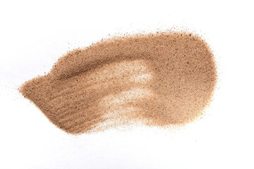 sand on the white background