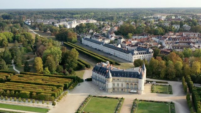 ville et ch&acirc;teau de Rambouillet dans les Yvelines (France)