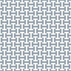 Seamless Sayagata pattern. Repeated interlocking manji background. Oriental symbols ornament. Traditional architecture wallpaper. Ancient ethnic mosaic motif. Digital paper, textile print. Vector art.