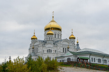 Fototapeta na wymiar Perm, Russia: Belogorsky St. Nicholas Orthodox Missionary Monastery Belogorsk monastery
