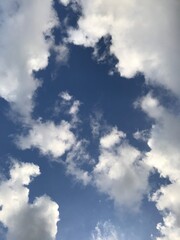 Obraz premium blue sky with clouds