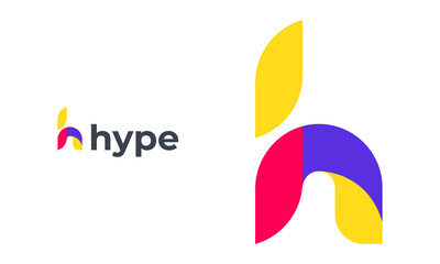 Fototapeta na wymiar Hype, H Letter Vector Logo Template