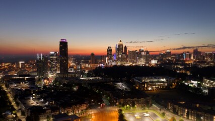 Sunset Atlanta Skyline