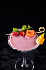 Cocktail on black background menu layout restaurant bar vodka wiskey tonic