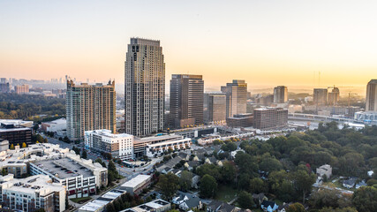 Obraz premium Sunset Atlanta Skyline