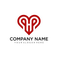 Initial H Letter Logo Design Vector Template. Monogram and Creative Alphabet Letters icon Illustration.