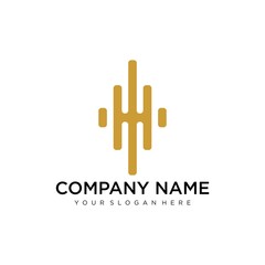 Fototapeta premium Initial H Letter Logo Design Vector Template. Monogram and Creative Alphabet Letters icon Illustration.