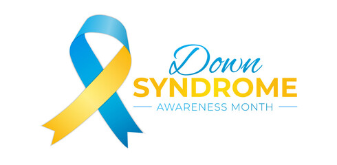 Down Syndrome Awareness Month Logo Icon Isolated
