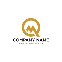 Letter M line logo design. Linear creative minimal monochrome monogram symbol. Universal elegant vector sign design. Premium business logotype. Graphic alphabet symbol for corporate business identity
