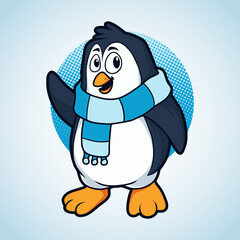 Cute penguin cartoon
