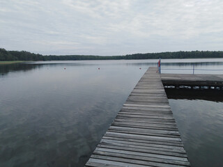 Fototapeta premium pier on the river