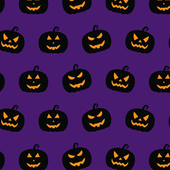 Halloween vector seamless colorful pattern design, modern and stylish. 
Vector illustration.