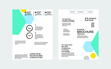 Brochure template layout Free Vector. design vector