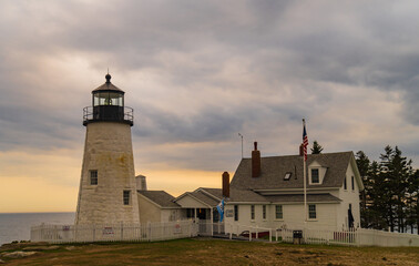 Fototapeta na wymiar Pemaquid Lighthouse, Maine 