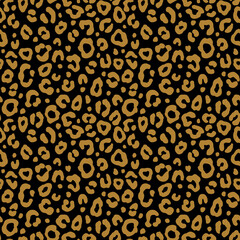 Colorful leopard seamless pattern. Fashion stylish vector texture.