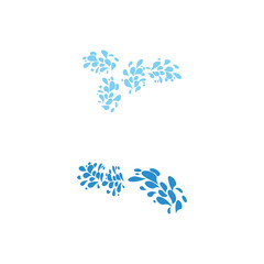 water splash icon vector illustration design template