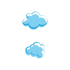 Cloud template vector