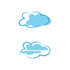 Cloud template vector