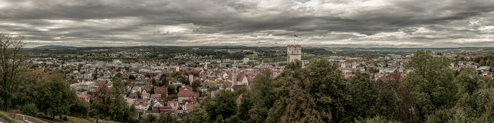 Fototapeta na wymiar Historische Altstadt Ravensburg in Oberschwaben
