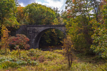Cheshire railroad stone arch bridge Keene