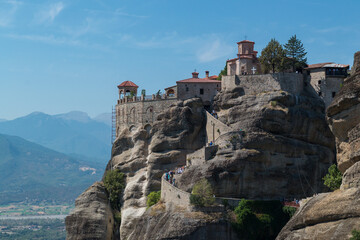 Fototapeta na wymiar Monastery of Grand Meteoro, Meteora, Trikala, Greece.