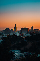 stunning sunset in LA
