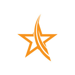Obraz premium vector of shine star simple geometric design fit for dynamic brand logo