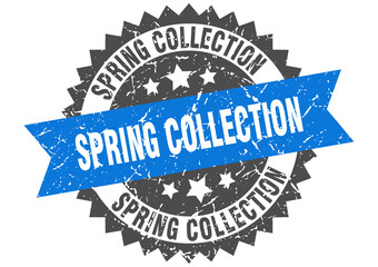 Obraz premium spring collection stamp. grunge round sign with ribbon