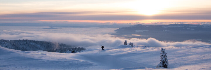 Winter ski adventures in British Columbia Canada