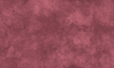 burgundy red dark saturated deep abstract background with chaotic spots. Watercolor painting, paint stains, graininess.